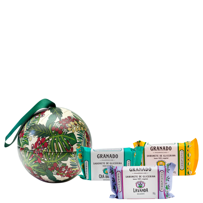 Kit Sabonetes em Barra Granado Terrapeutics Bola Bege 3x90g