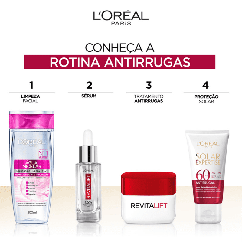 Protetor Solar com Cor L'Oréal Paris Antirrugas FPS60 Beleza na Web