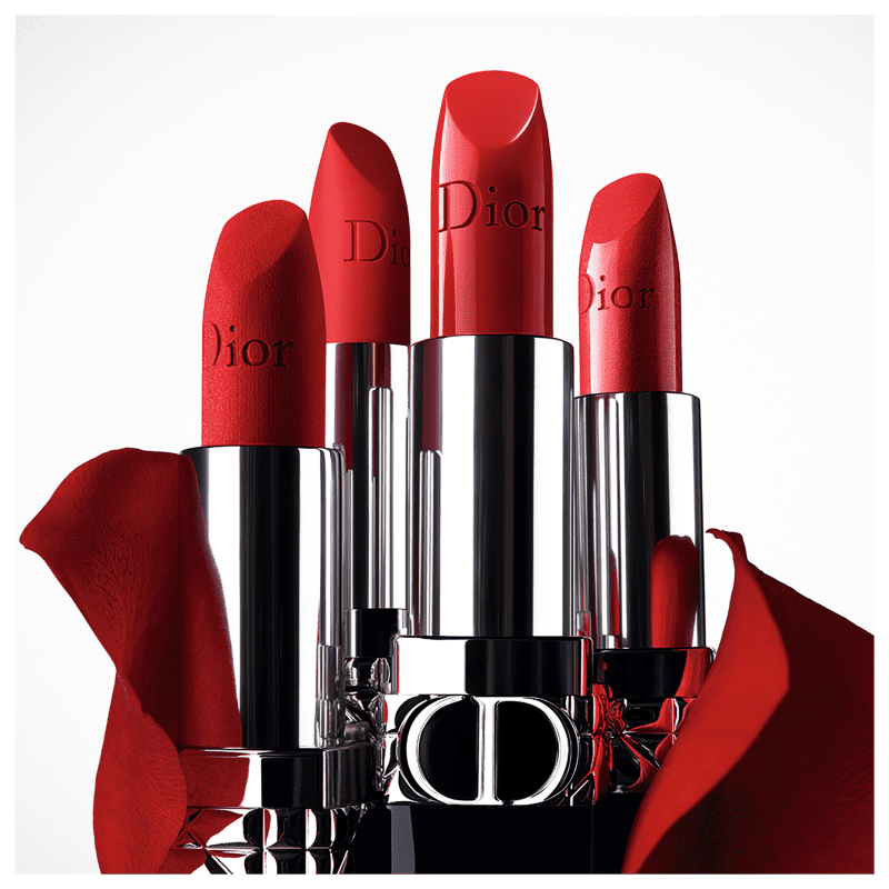 Batom Aveludado Dior Rouge Recarregável 999 Velvet 3,5g