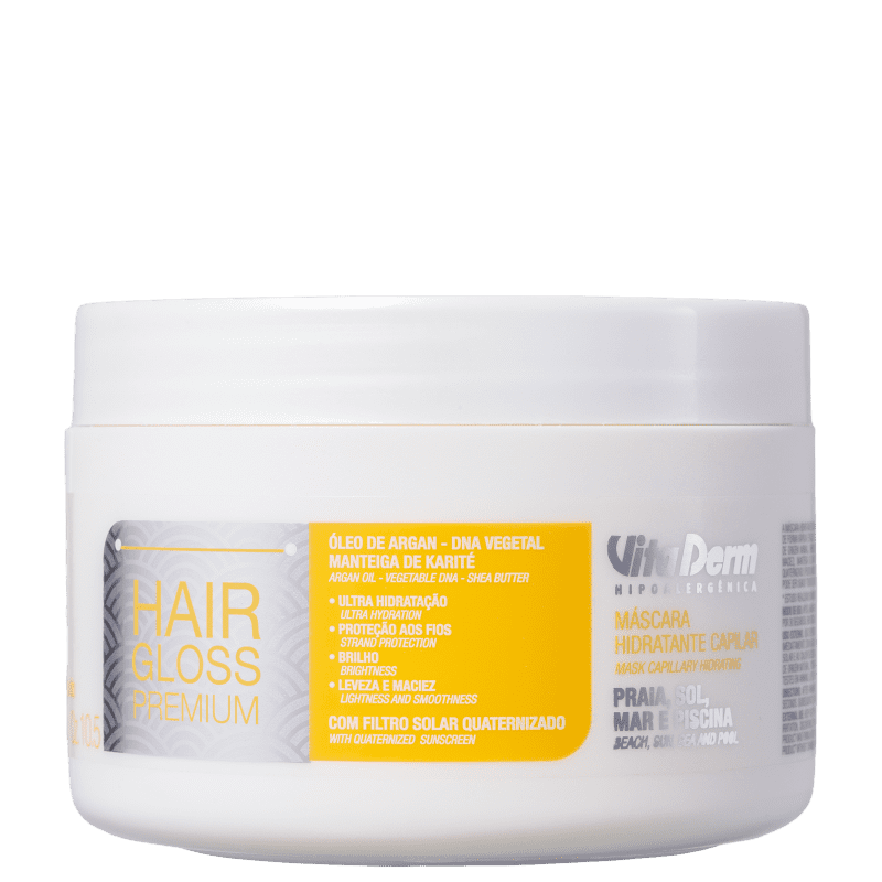 Vita Derm Hair Gloss Premium - Máscara Capilar 300g