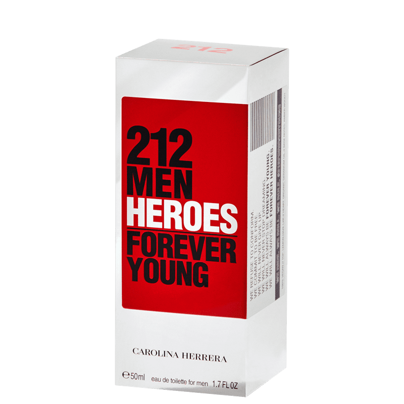 212 Men Heroes Carolina Herrera Eau de Toilette - Perfume Masculino 50ml