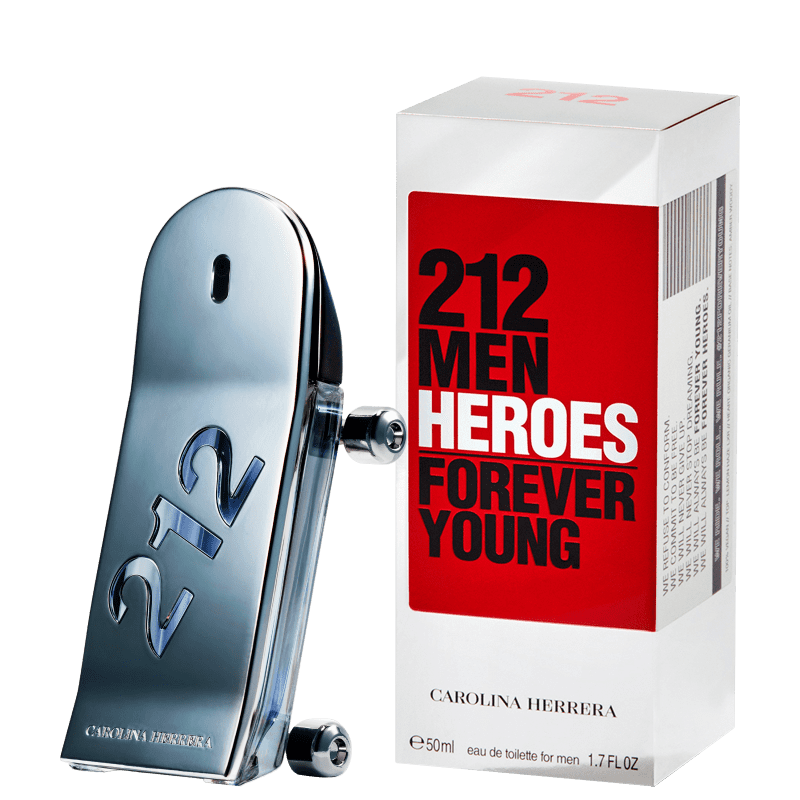 212 Men Heroes Carolina Herrera Eau de Toilette - Perfume Masculino 50ml