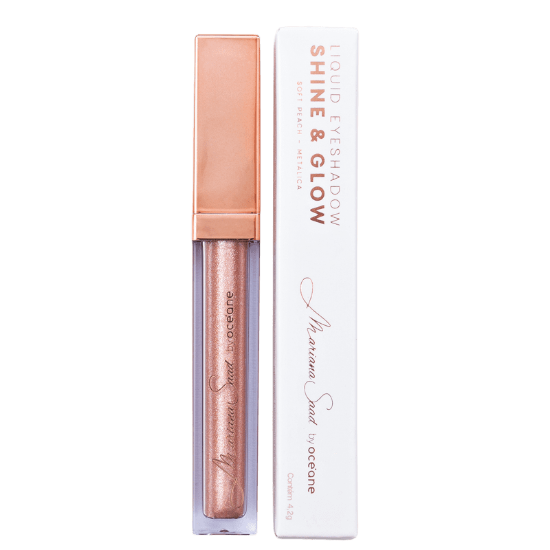 Mariana Saad by Océane Shine e Glow Soft Peach - Sombra Líquida 4,2g