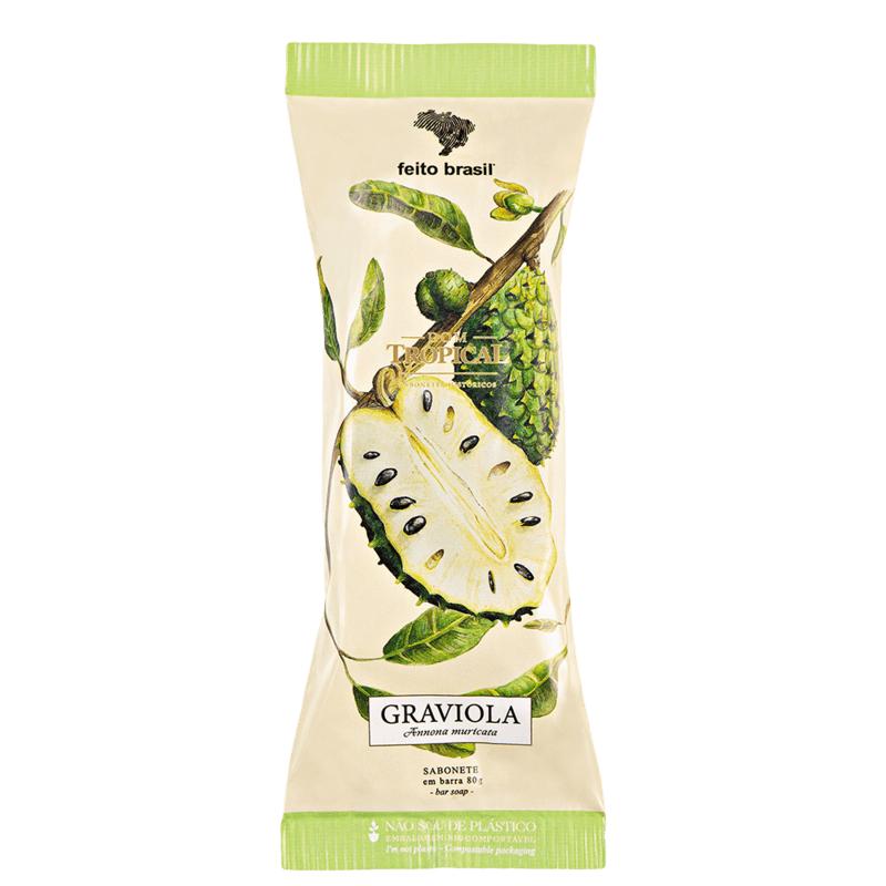 Sabonete em Barra Feito Brasil Dom Tropical Graviola 80g