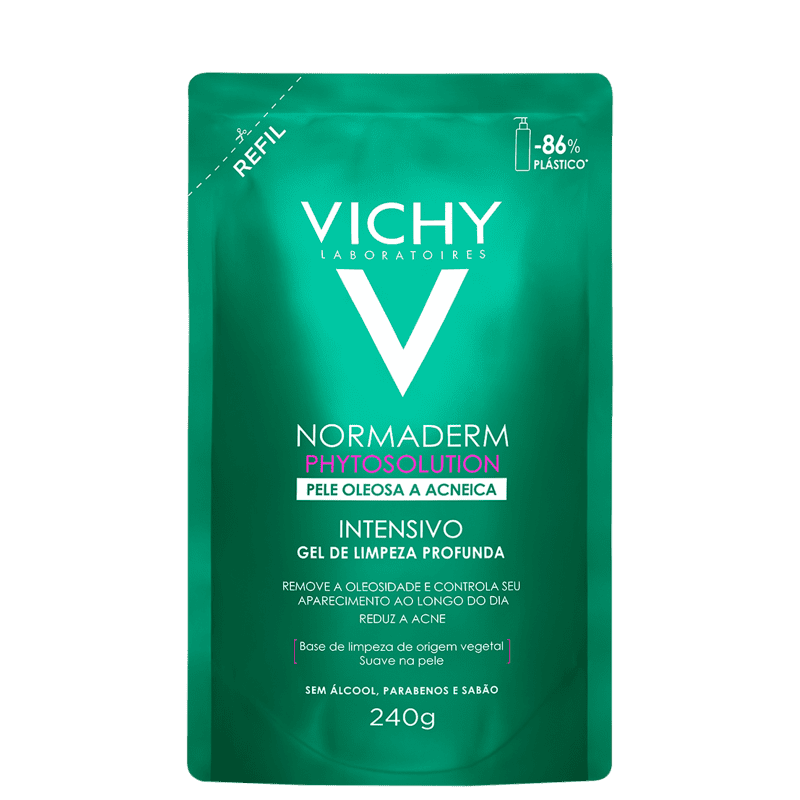 Vichy Normaderm Phytosolution Intensivo Refil - Gel de Limpeza 240g Menor preço em Vichy Normaderm Phytosolution Intensivo Refil - Gel de Limpeza 240g