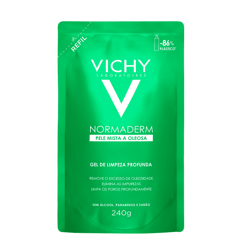 Vichy Normaderm Profunda Refil - Gel de Limpeza Facial 240g Menor preço em Vichy Normaderm Profunda Refil - Gel de Limpeza Facial 240g