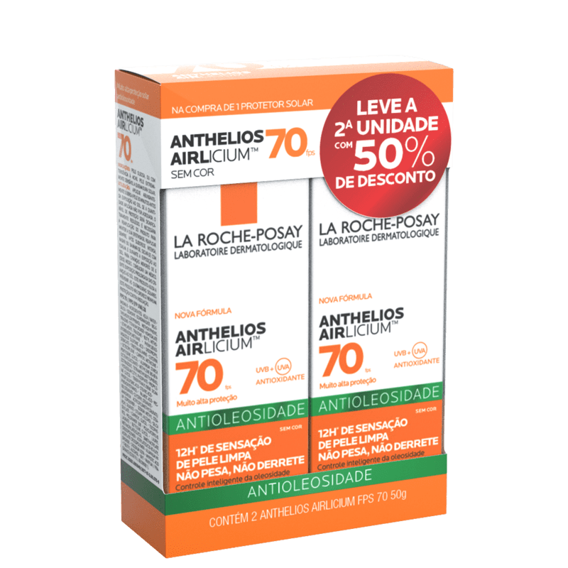 Kit La Roche-Posay Anthelios Airlicium FPS 70 Duo (2 Produtos)
