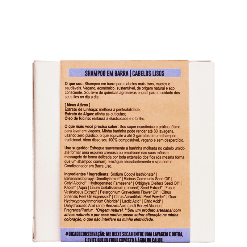 Shampoo em Barra Lola Cosmetics Lisos Beautybox