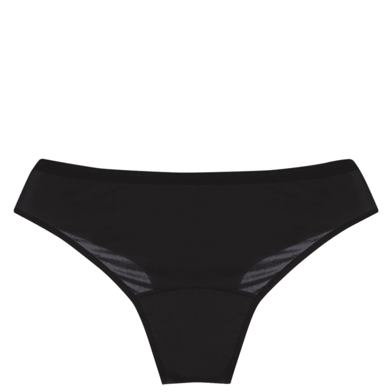 Calcinha Absorvente Pantys e Sempre Livre Básica Fluxo Moderado Preta P