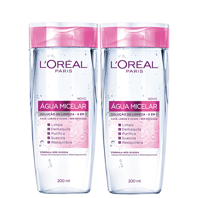 Kit L'Oréal Paris Dermo Expertise Água Micelar 2x200ml