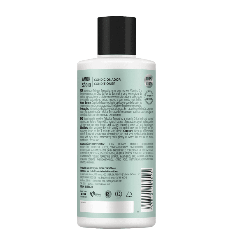 Inoar Mais Amor Menos Sódio – Condicionador 400ml