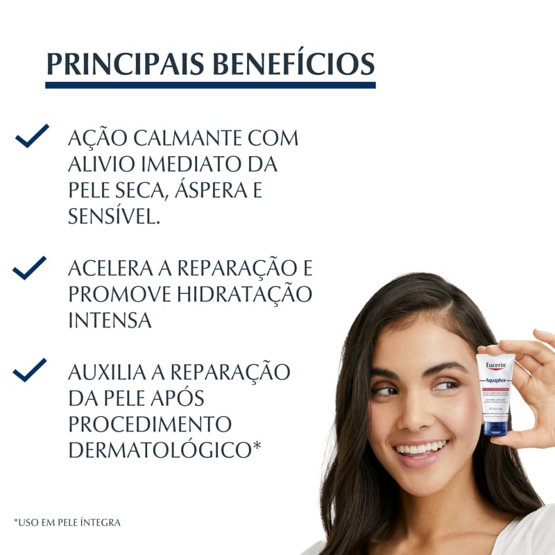 Os benefícios da Pomada Reparadora Eucerin Aquaphor