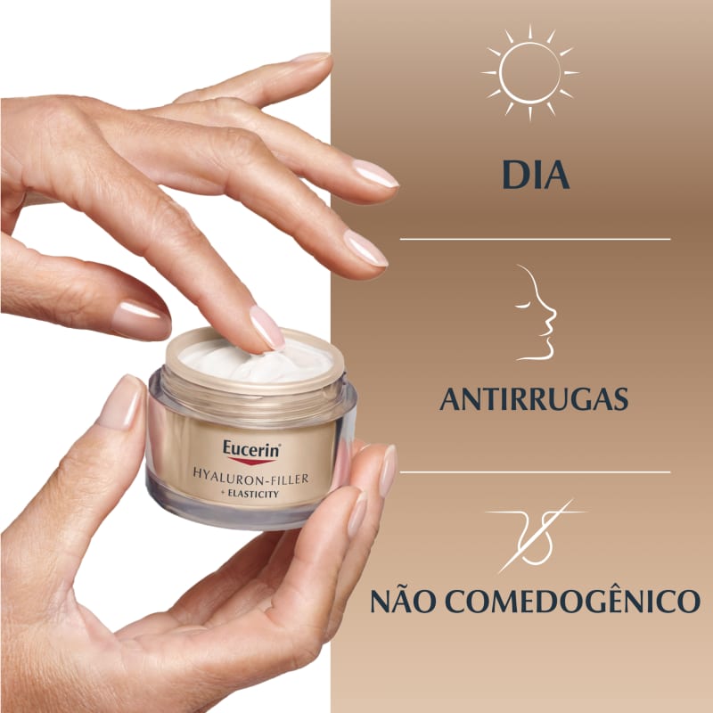 Creme Facial Eucerin Hyaluron Dia FPS 30 Beleza na 