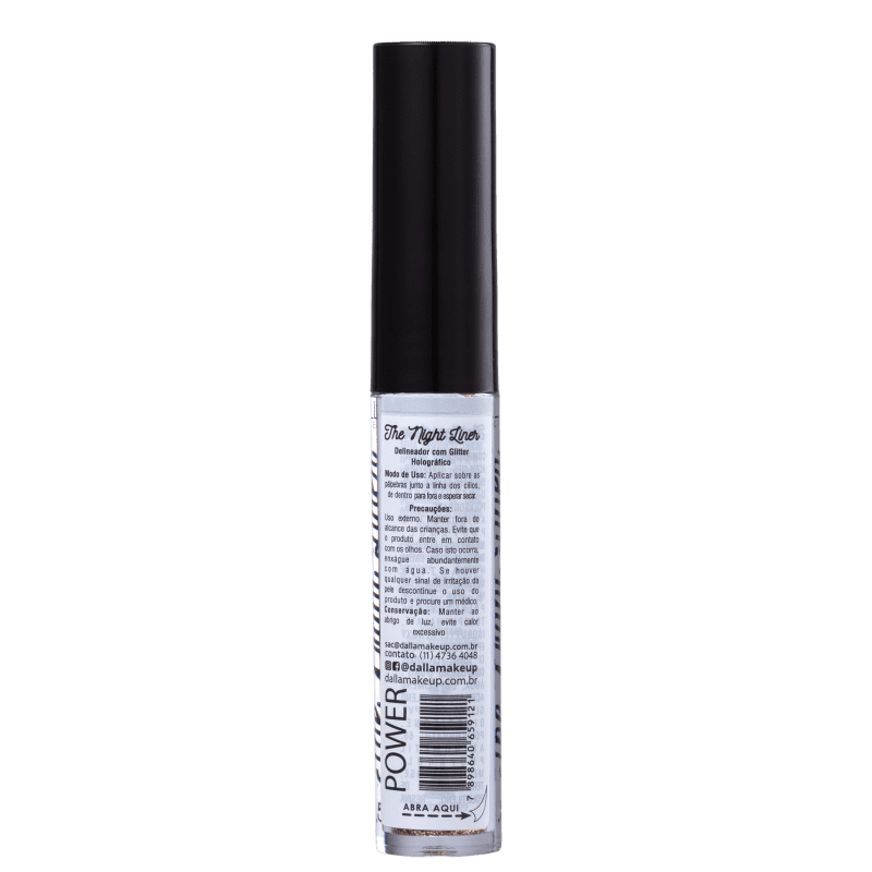 Dalla Makeup The Night Liner Glitter Power - Delineador Líquido 3,5g