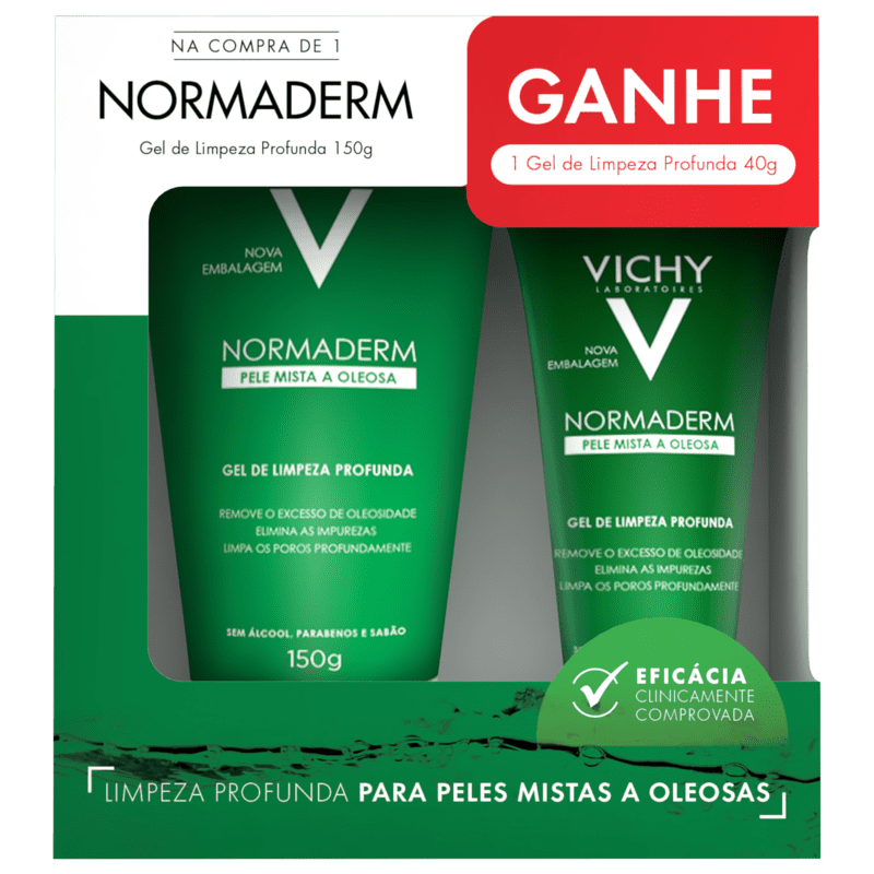 Kit Vichy Normaderm Limpeza Profunda (2 Produtos) Menor preço em Kit Vichy Normaderm Limpeza Profunda (2 Produtos)