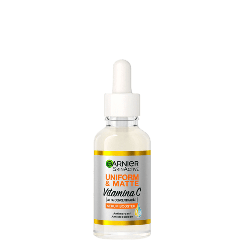 Garnier SkinActive Uniform & Matte Vitamina C Booster - Sérum Facial Antimanchas 30ml Menor preço em Garnier SkinActive Uniform & Matte Vitamina C Booster - Sérum Facial Antimanchas 30ml