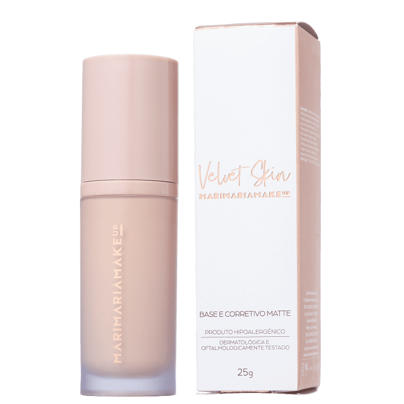 Mari Maria Makeup Velvet Skin Bege Claro 2 - Base Líquida 25g