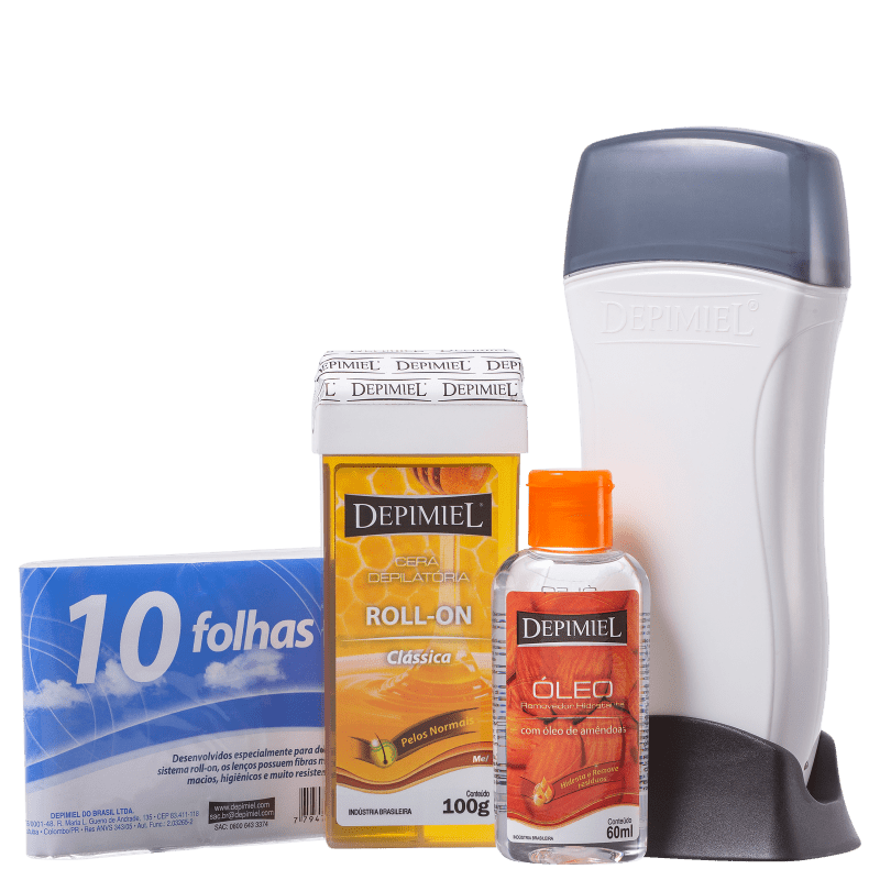 De Cera Roll Kit Depimiel Roll On Depilação Depikit Depimiel