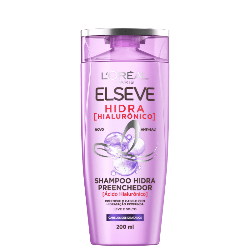 Elseve L'Oréal Paris Hidra Hialurônico - Shampoo 200ml Menor preço em Elseve L'Oréal Paris Hidra Hialurônico - Shampoo 200ml