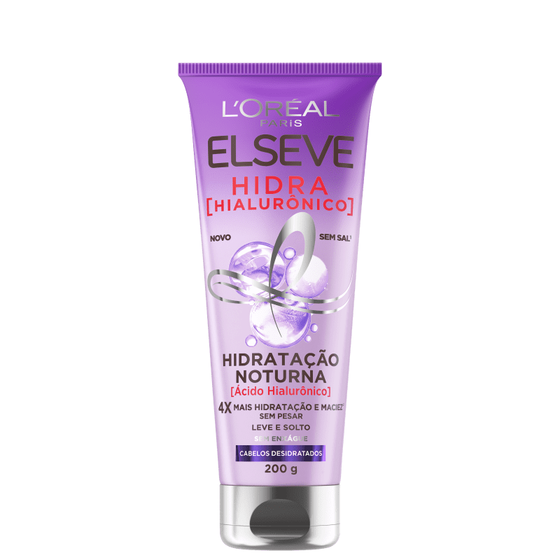 Elseve L'Oréal Paris Hidra Hialurônico Hidratação Noturna - Máscara Capilar 200g Menor preço em Elseve L'Oréal Paris Hidra Hialurônico Hidratação Noturna - Máscara Capilar 200g