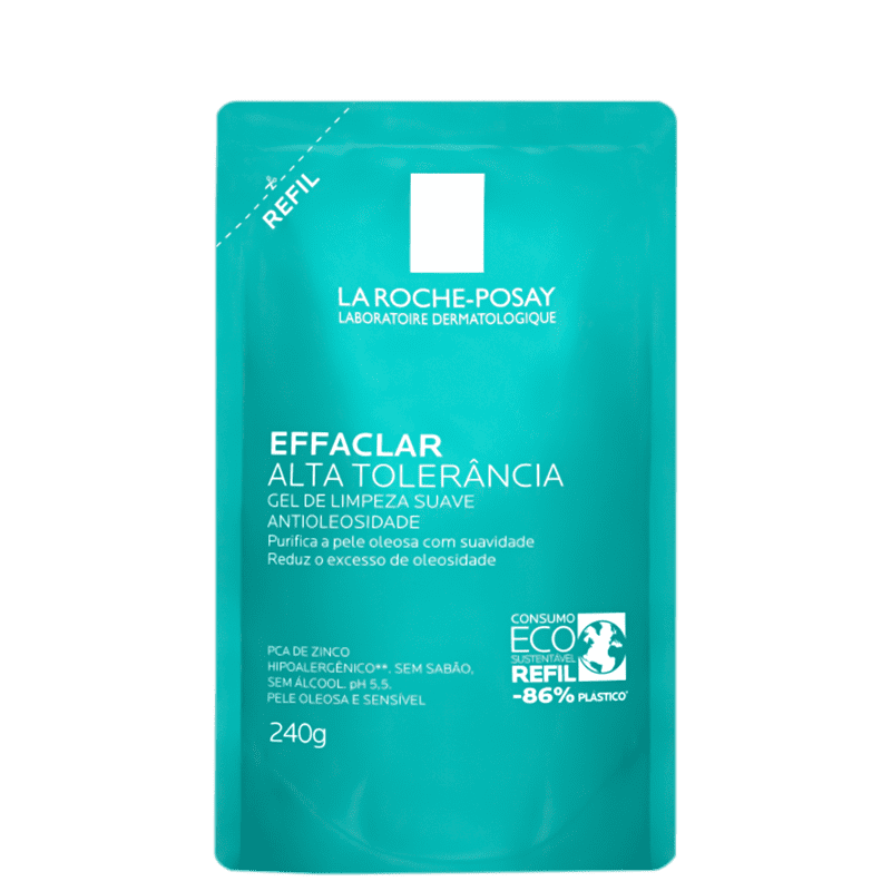 La Roche-Posay Effaclar Alta Tolerância Refil - Gel de Limpeza Facial 240g Menor preço em La Roche-Posay Effaclar Alta Tolerância Refil - Gel de Limpeza Facial 240g