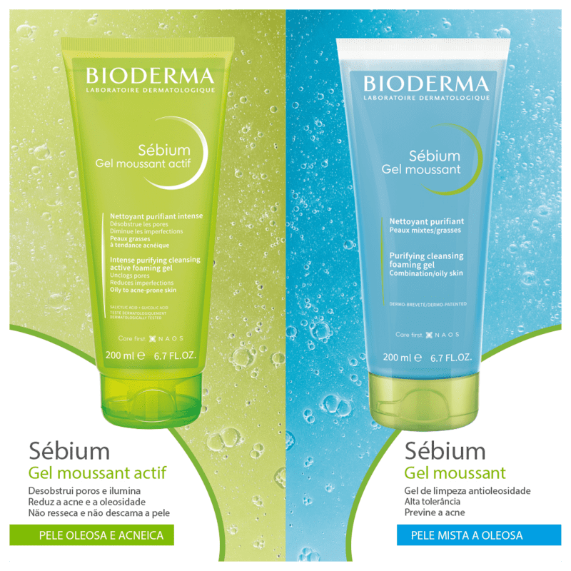 Bioderma Sébium Moussant Gel de Limpeza Facial 500ml 500ml