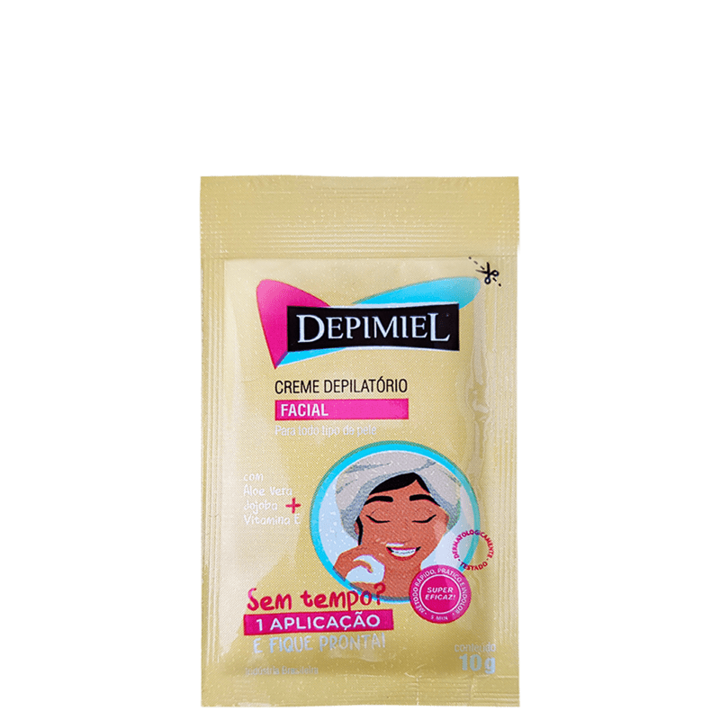 Depimiel Sachê - Creme Depilatório Facial 10g Menor preço em Depimiel Sachê - Creme Depilatório Facial 10g