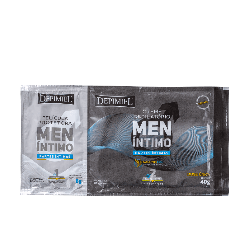 Depimiel Men Íntimo Sachê - Creme Depilatório 48g Menor preço em Depimiel Men Íntimo Sachê - Creme Depilatório 48g