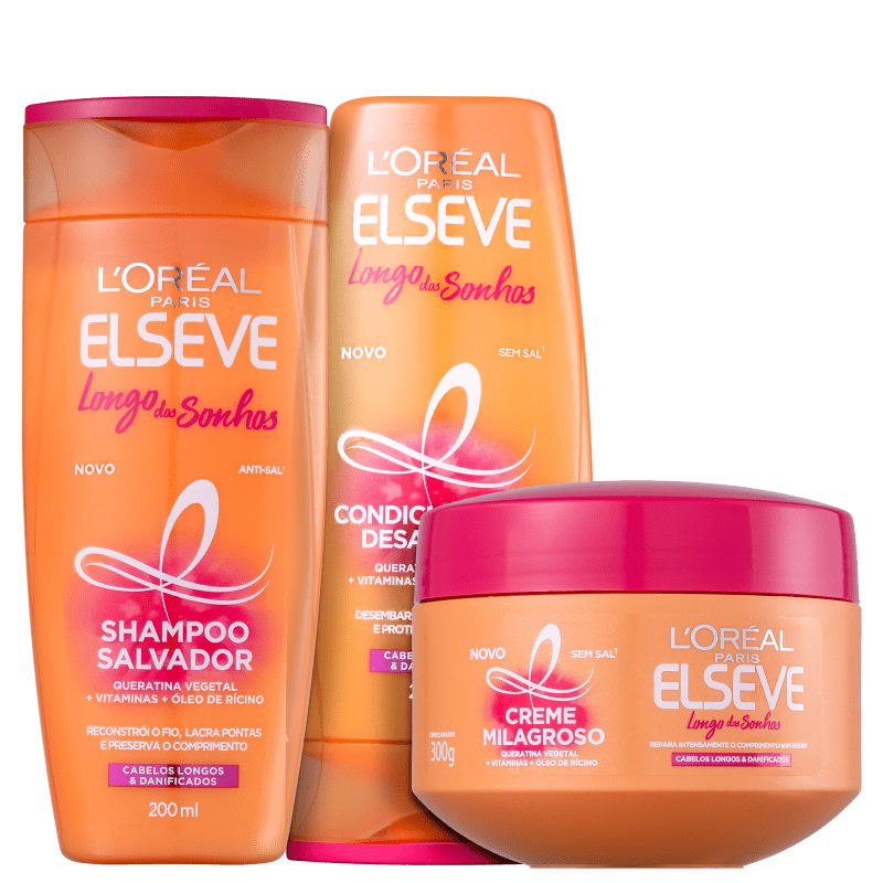 Kit Elseve L'Oréal Paris Longo dos Sonhos Trio (3 Produtos)