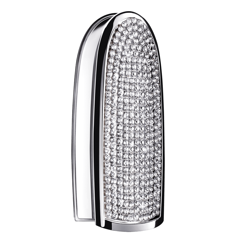 Case de Batom Guerlain Rouge G Stunning Queen Sparkling Strass
