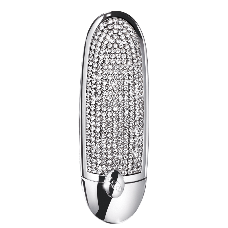 Case de Batom Guerlain Rouge G Stunning Queen Sparkling Strass