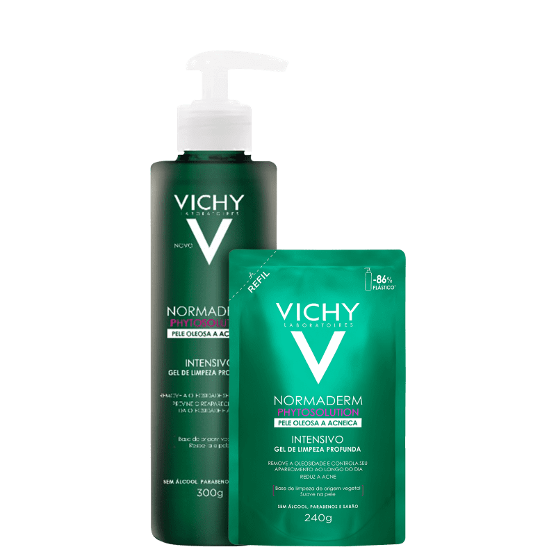 Kit Vichy Normaderm Phytosolution Intensivo Refil (2 Produtos) Menor preço em Kit Vichy Normaderm Phytosolution Intensivo Refil (2 Produtos)