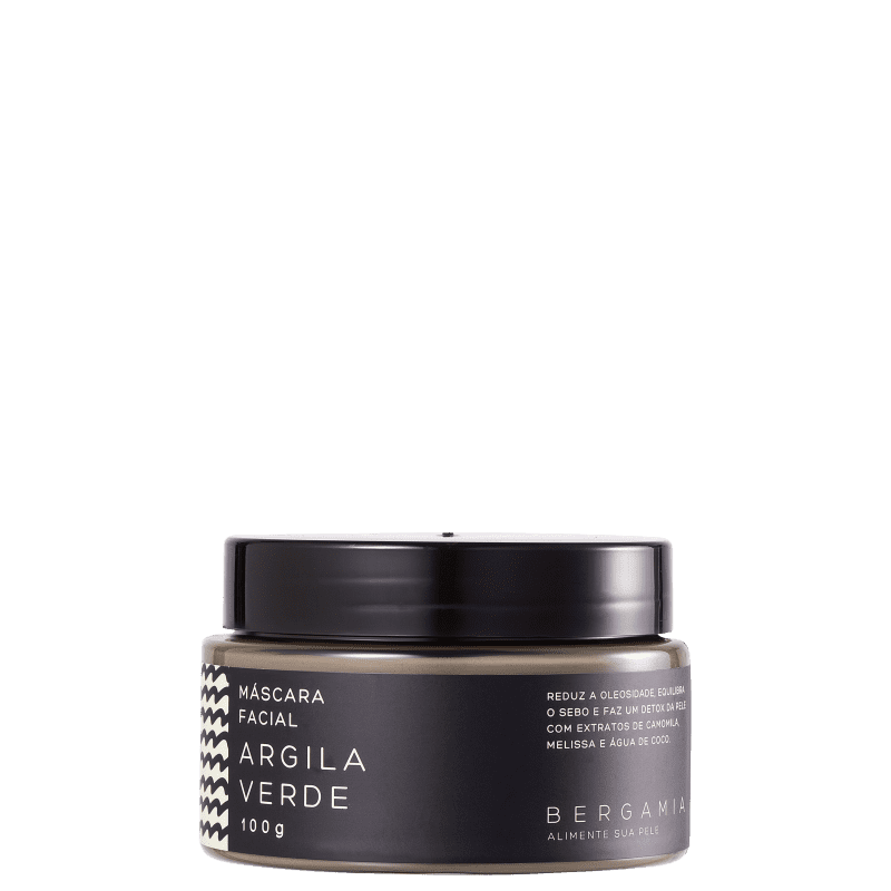 Bergamía Argila Verde - Máscara Facial 100g