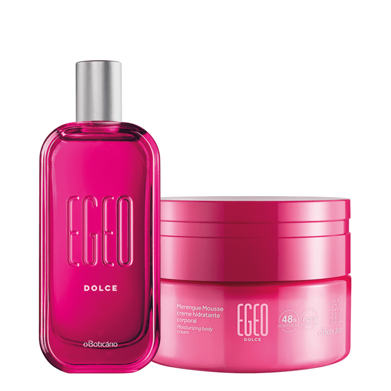 Combo Egeo Dolce: Desodorante Colônia 90ml + Merengue Mousse Creme Hidratante 250g