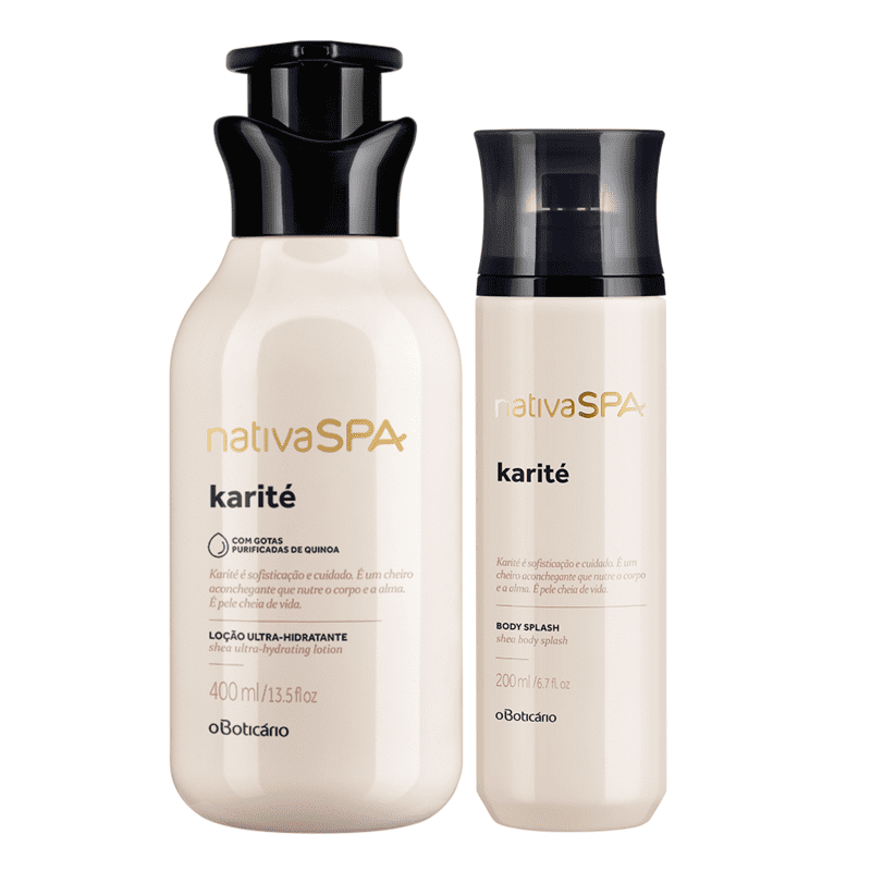 Combo Nativa SPA Karité: Loção Hidratante 400ml + Body Splash