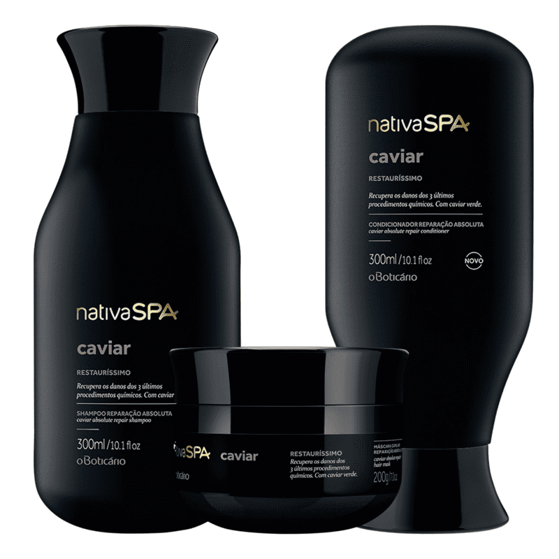 Combo Nativa SPA Caviar Cabelos com Máscara Capilar