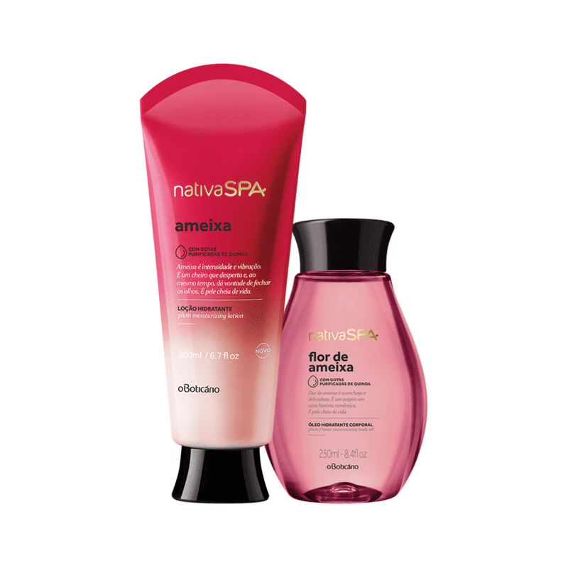 Combo Nativa SPA Flor de Ameixa: Óleo Corporal + Loção Hidratante
