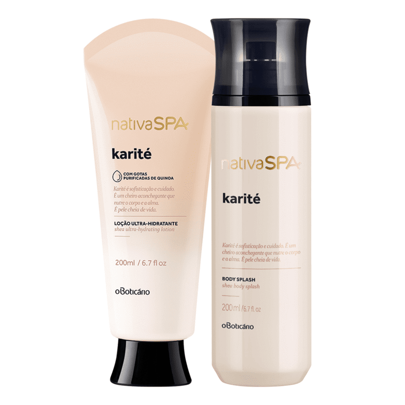 Combo Nativa Spa Karité: Loção Corporal 200 Ml + Body Splash