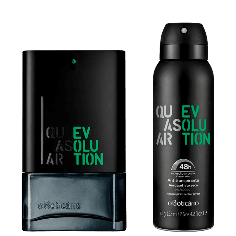 Combo Quasar Evolution: Des. Colônia + Desodorante Aerosol