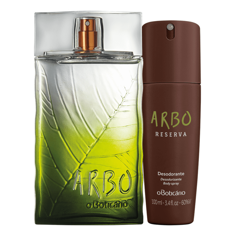 Combo Arbo Reserva: Desodorante Colônia 100ml + Desodorante Body Spray 100ml