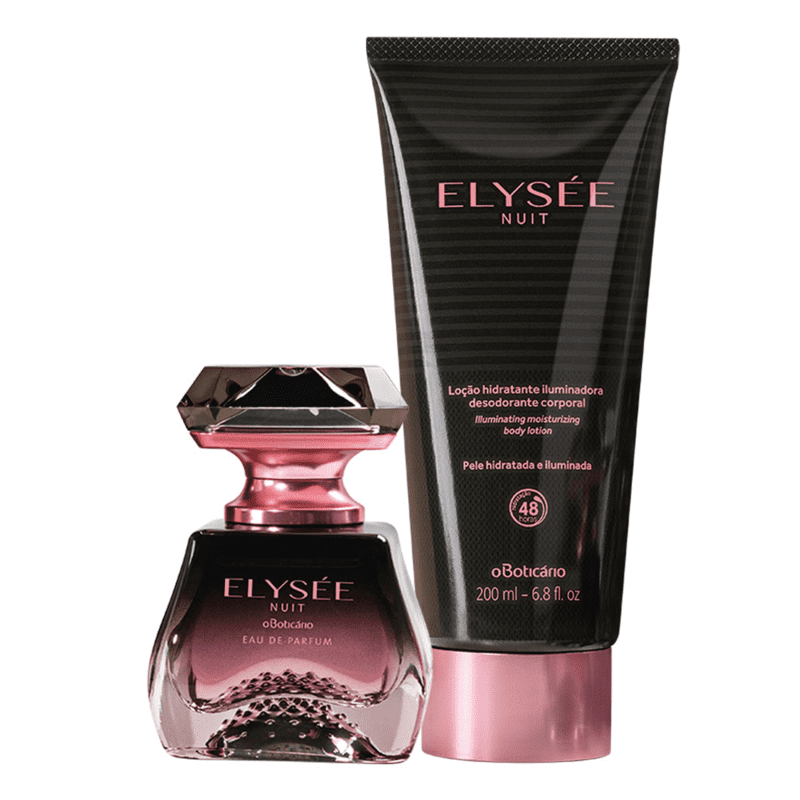 Combo Elysée Nuit: Eau De Parfum 50ml + Loção Desodorante Iluminadora 200ml