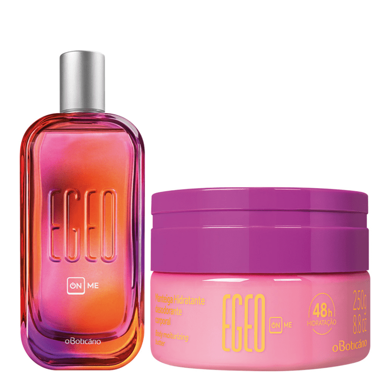 Combo Egeo On Me: Desodorante Colônia 90ml + Manteiga Hidratante Desodorante 250g
