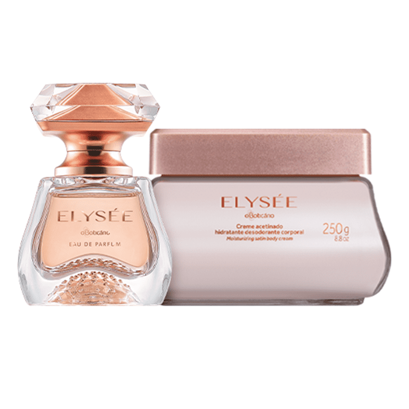 Combo Elysée: Eau de Parfum 50ml + Creme Acetinado Hidratante Desodorante Corporal 250g