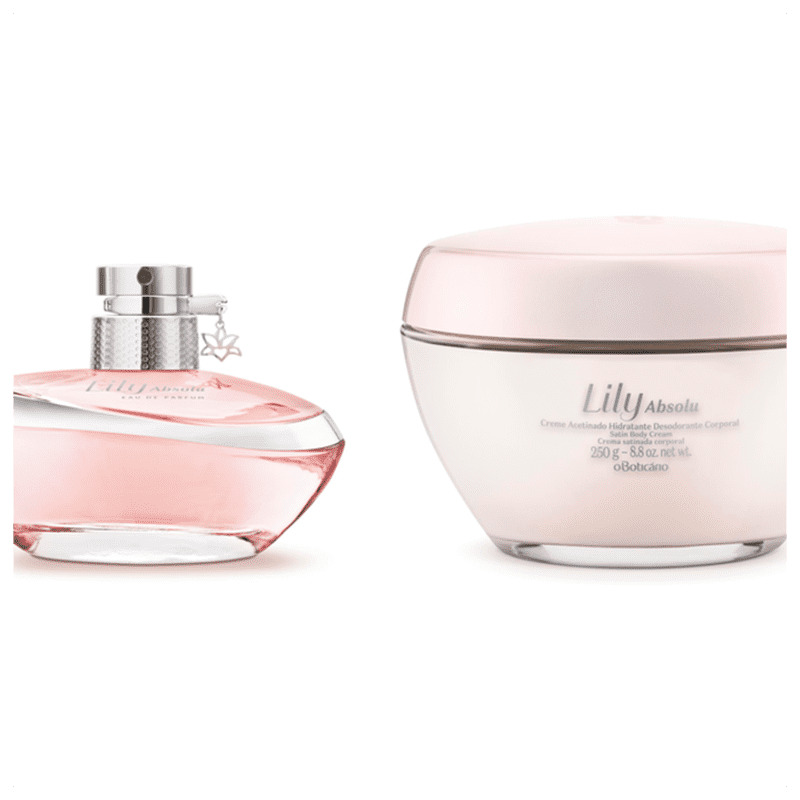Combo Lily Absolu: Eau De Parfum, 75 ml + Creme Acetinado Hidratante Desodorante Corporal 205g