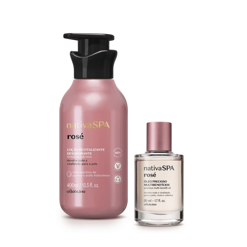 Combo Nativa Spa Rosé : Óleo Precioso + Loção 400ml