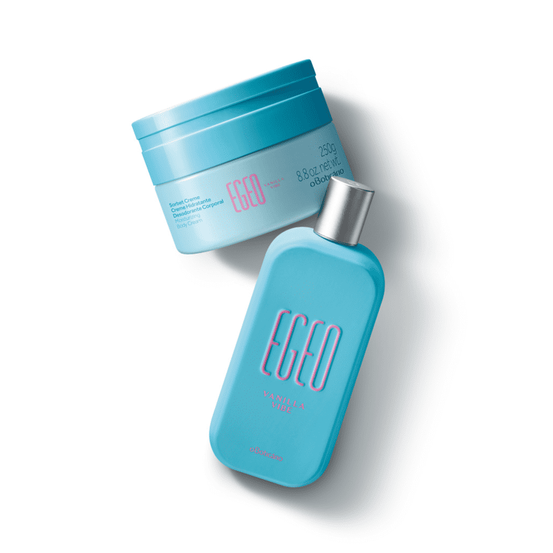 Combo Egeo Vanilla Vibe: Desodorante Colônia 90ml + Sorbet Hidratante 250g