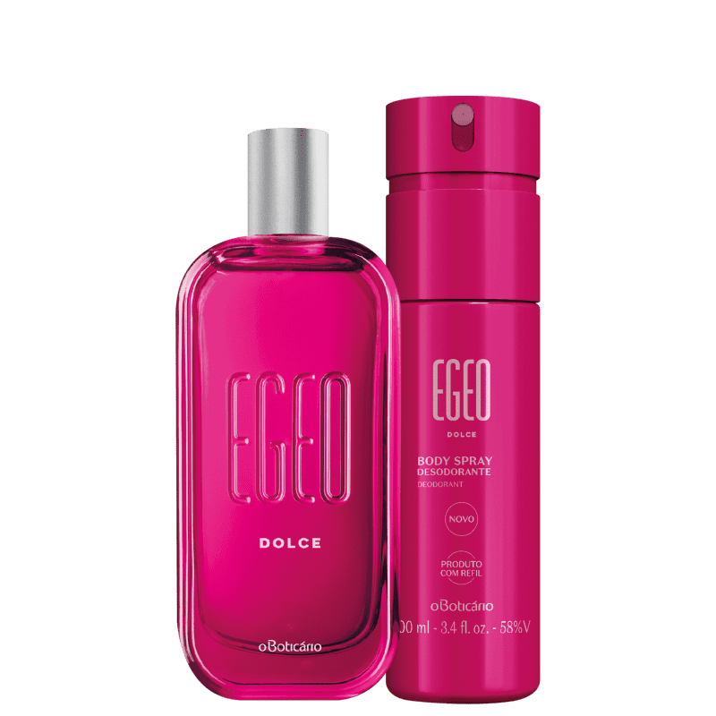 Conjunto Egeo Dolce o Boticário Feminino - Desodorante Colônia 90ml + Body Spray Desodorante 100ml