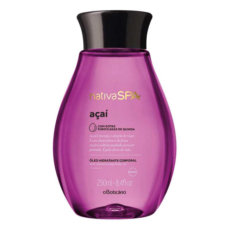 Óleo Corporal Desodorante Nativa SPA Açaí, 250ml
