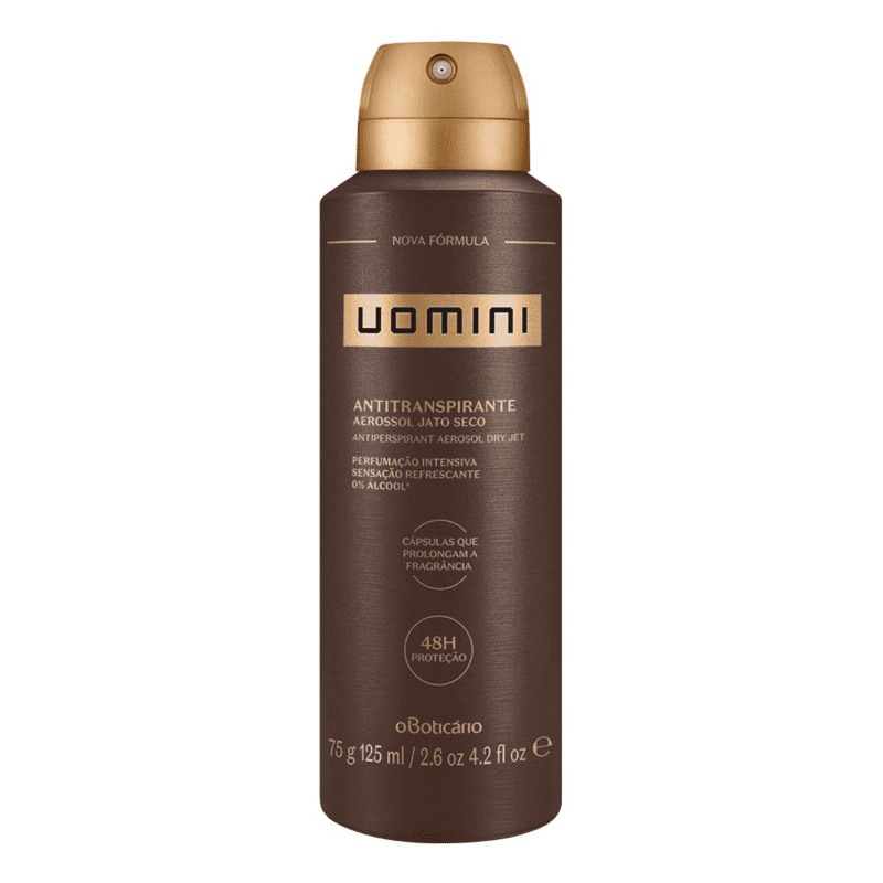 Desodorante Antitranspirante Aerosol Uomini, 75g/125ml