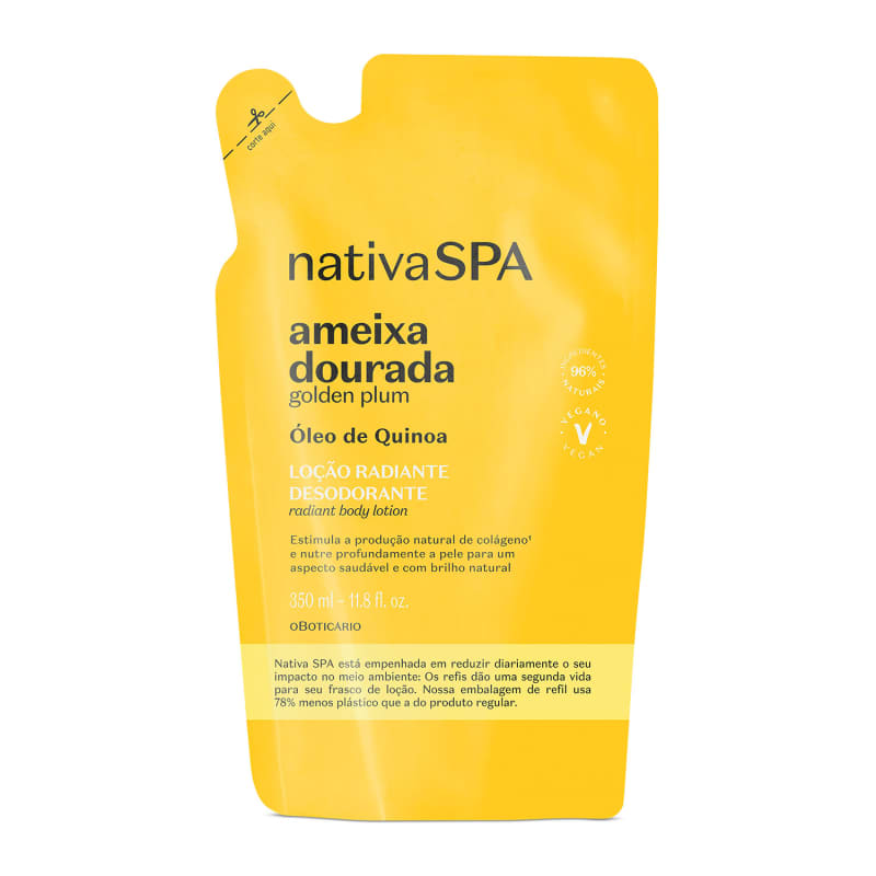 Refil Loção Desodorante Hidratante Corporal Nativa SPA Ameixa Negra 400ml